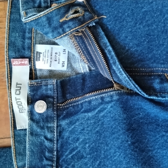 Men's Levi Strauss Denim Jeans 34X34 - Picture 4 of 6